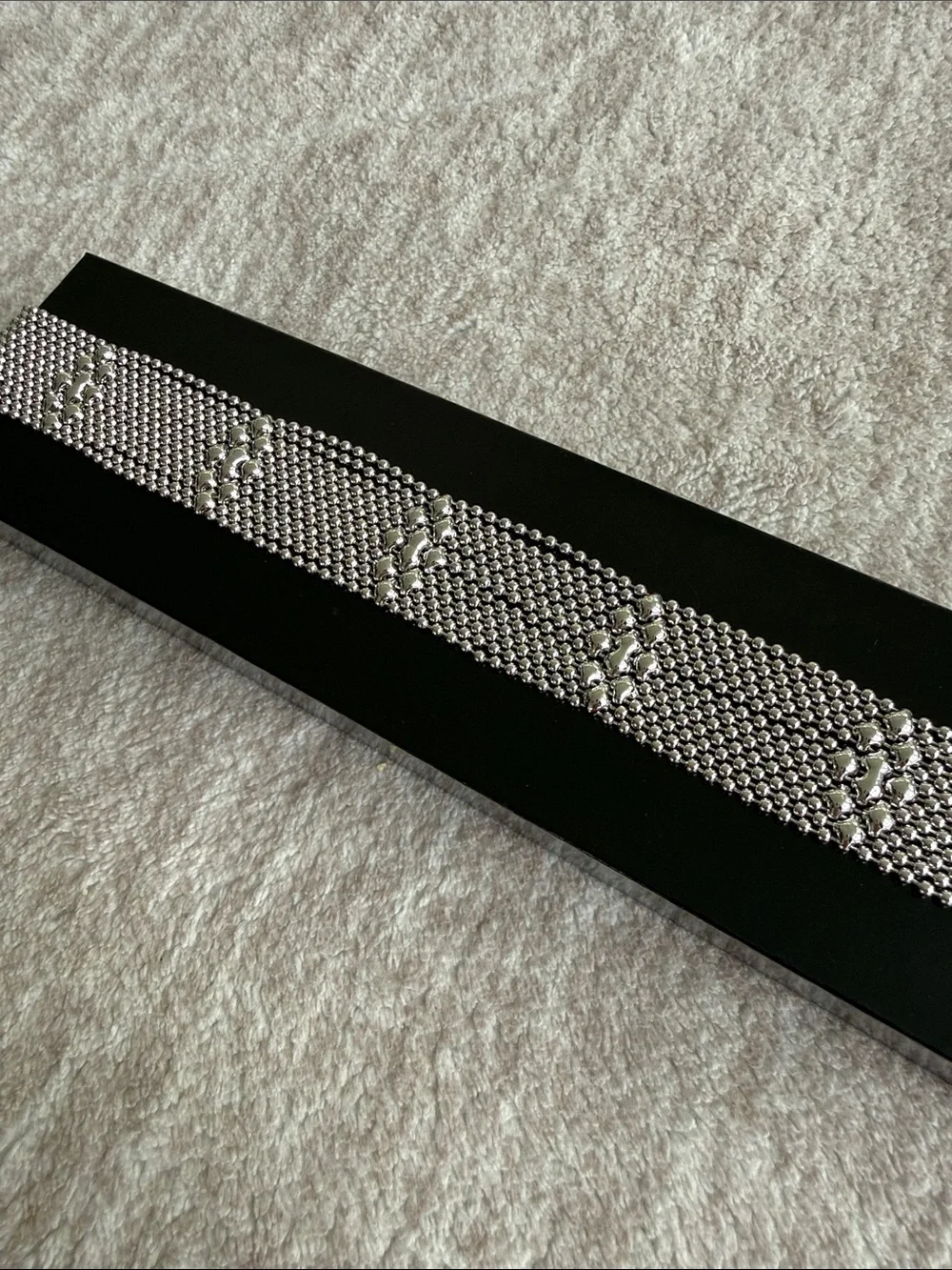 SG LIQUID METAL TC22-N CHROME FINISH CHOKER BY SERGIO GUTIERREZ - Picture 3 of 5